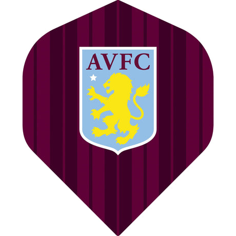 Aston Villa FC Dart Flights - 100 Micron - No2 - Std - AVFC - F2 - Vertical Stripe