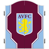 Aston Villa FC Dartboard Cabinet - Official Licensed - AVFC - C4 - White - Geo Design