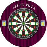 Aston Villa FC Dartboard Surround - Official Licensed - AVFC - S1 - Vertical Stripe
