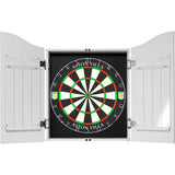 Aston Villa FC Dartboard Cabinet - Official Licensed - AVFC - C4 - White - Geo Design