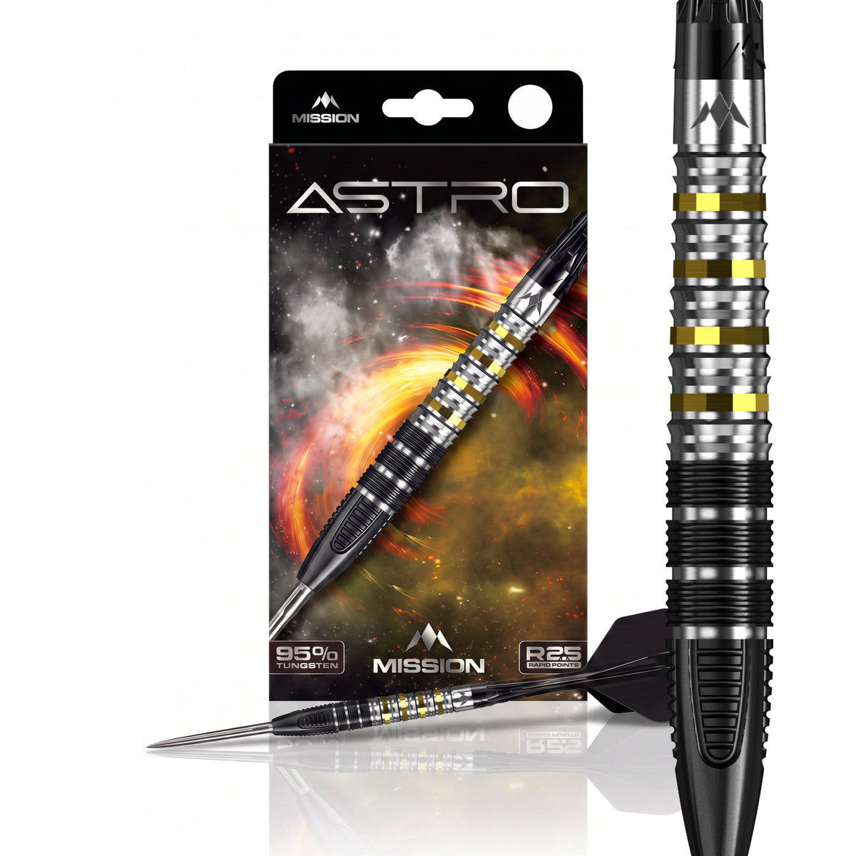 Mission Astro R2.5 Darts - Stahlspitze - 95% Tungsten