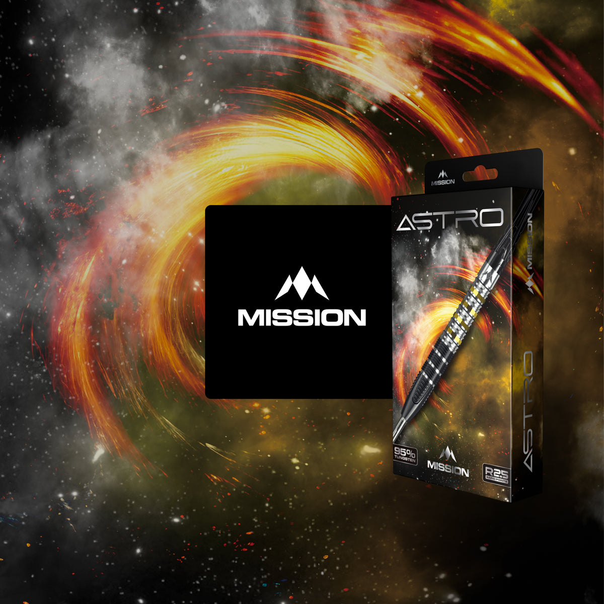 Mission Astro R2.5 Darts - Stahlspitze - 95% Tungsten