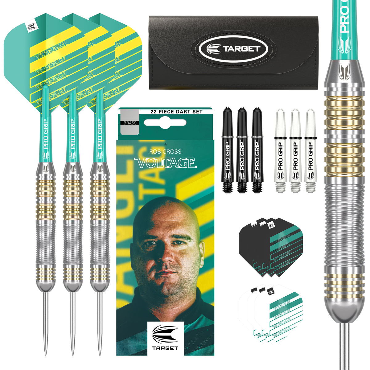 Target Rob Cross Darts - Stahlspitze - Messing
