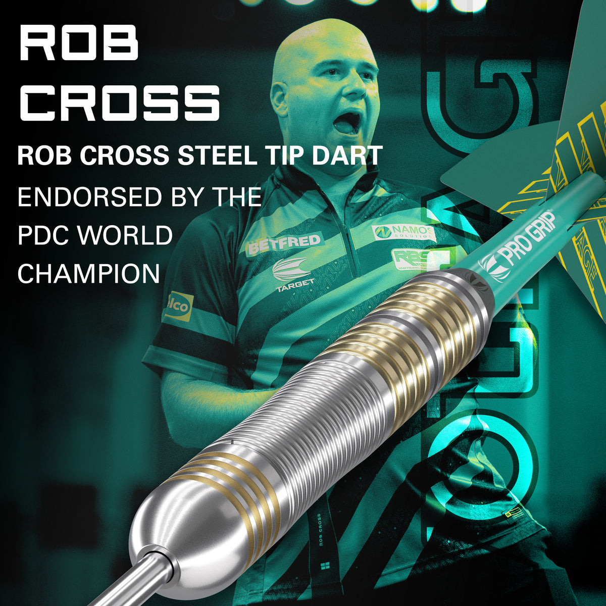 Target Rob Cross Darts - Stahlspitze - Messing