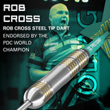 Target Rob Cross Darts - Stahlspitze - Messing
