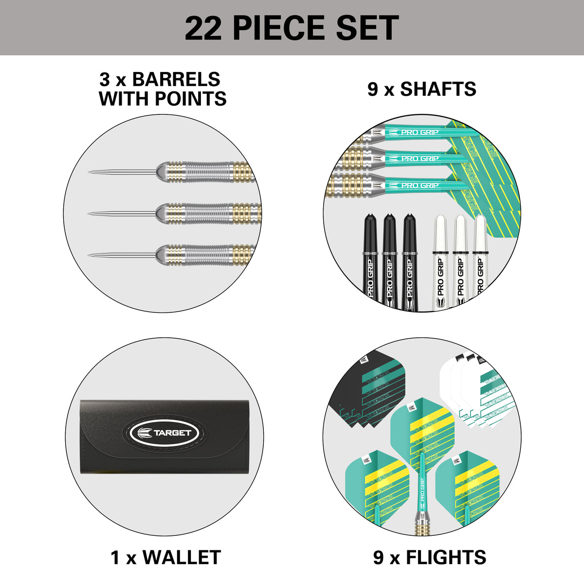 Target Rob Cross Darts - Stahlspitze - Messing