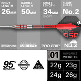 Target Nathan Aspinall Darts - Stahlspitze - 95% Tungsten - G2