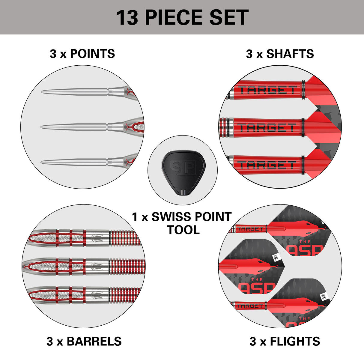 Target Nathan Aspinall Darts - Stahlspitze - 95% Tungsten - G2