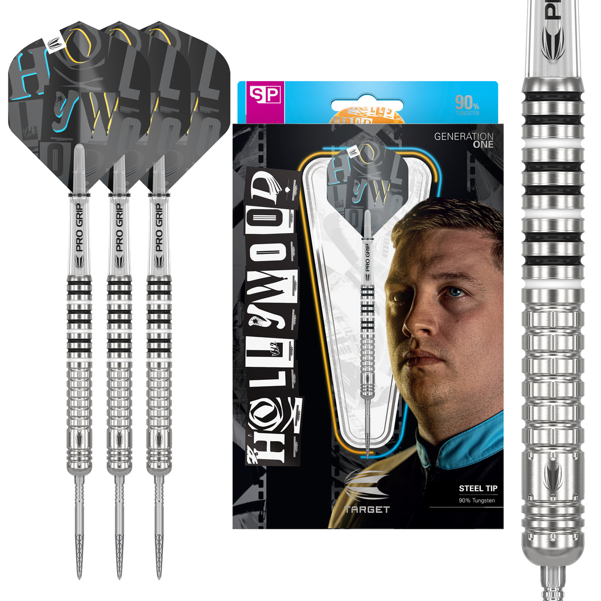 Target Chris Dobey Darts - Stahlspitze - 90% Tungsten
