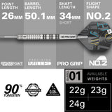 Target Chris Dobey Darts - Stahlspitze - 90% Tungsten