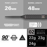 Target Bolide Void Darts - Stahlspitze - 90% Tungsten - 02