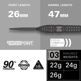 Target Bolide Void Darts - Stahlspitze - 90% Tungsten - 03