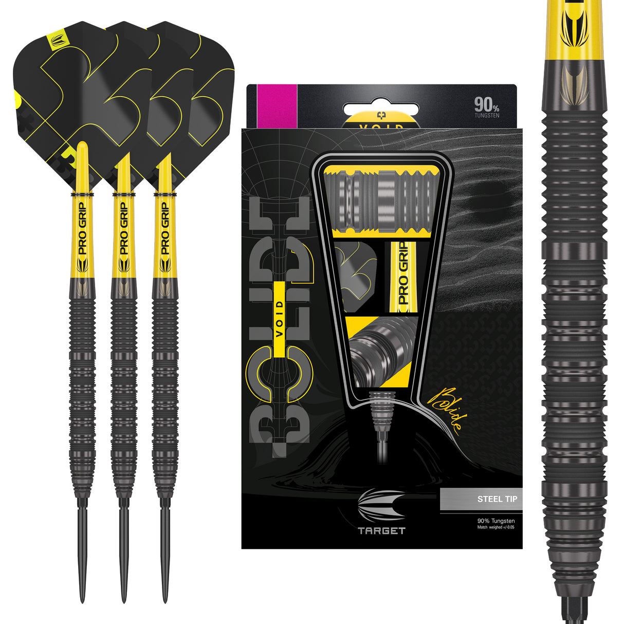 Target Bolide Void Darts - Stahlspitze - 90% Tungsten - 01