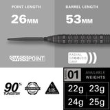 Target Bolide Void Darts - Stahlspitze - 90% Tungsten - 01