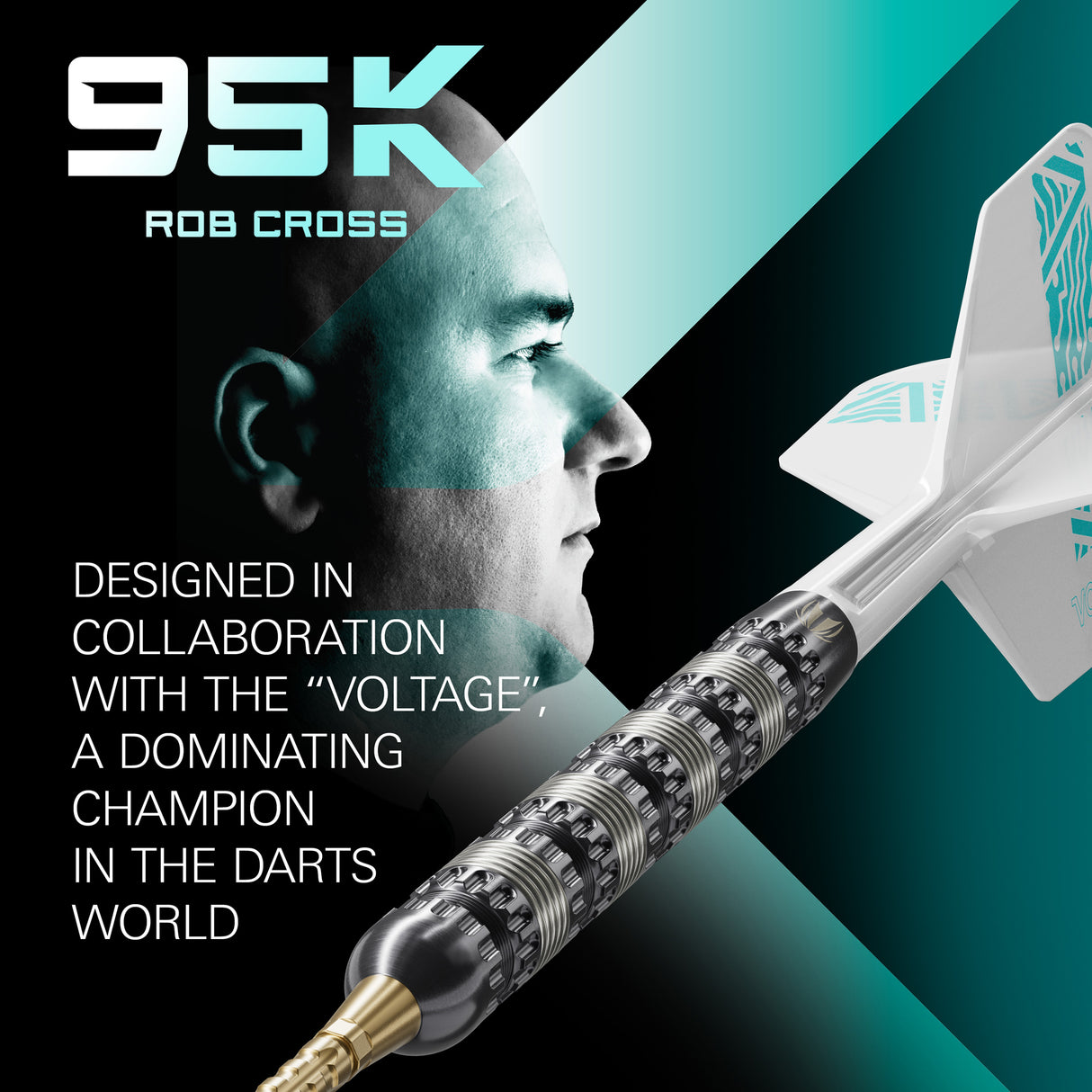 Target Rob Cross Darts - Stahlspitze - 95% Tungsten - 95K