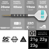 Target Rob Cross Darts - Stahlspitze - 95% Tungsten - 95K