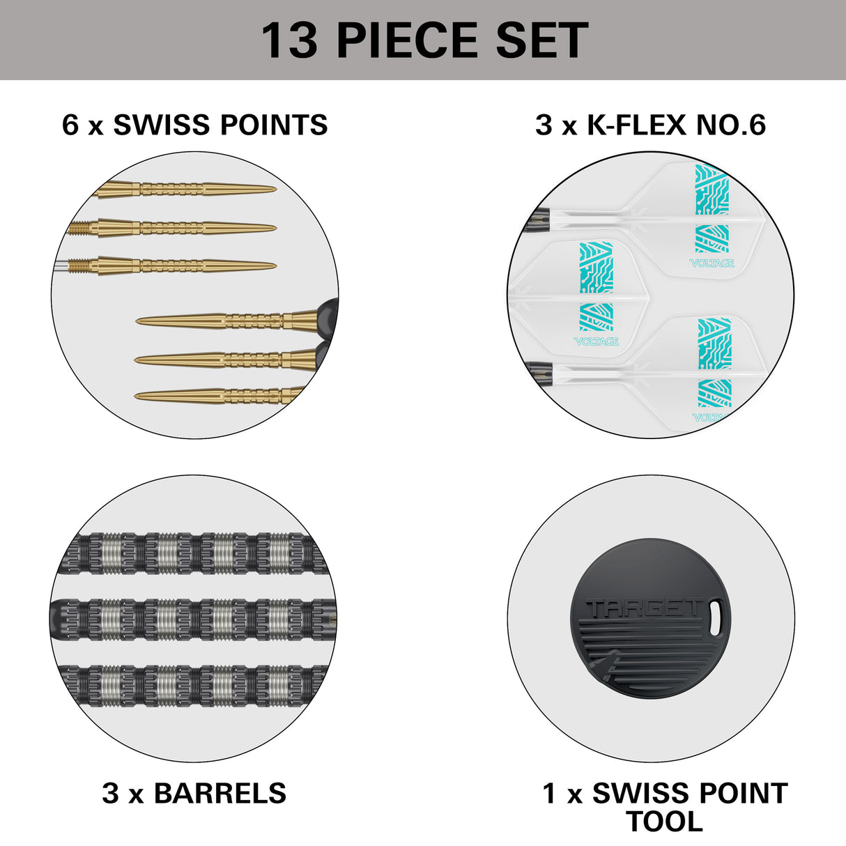 Target Rob Cross Darts - Stahlspitze - 95% Tungsten - 95K