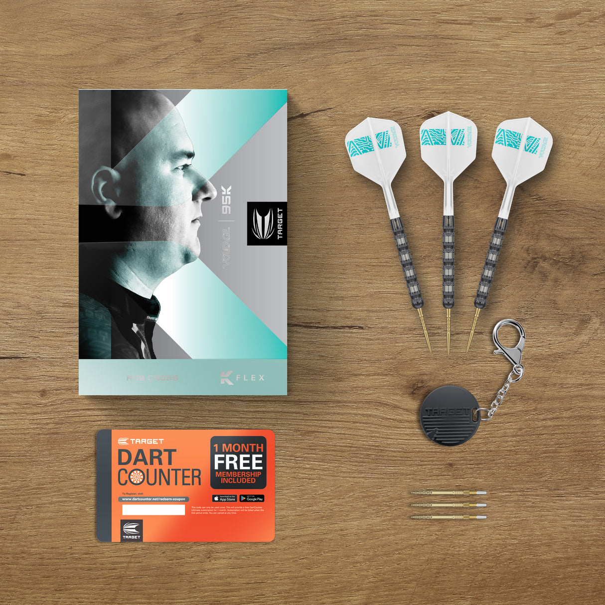 Target Rob Cross Darts - Stahlspitze - 95% Tungsten - 95K