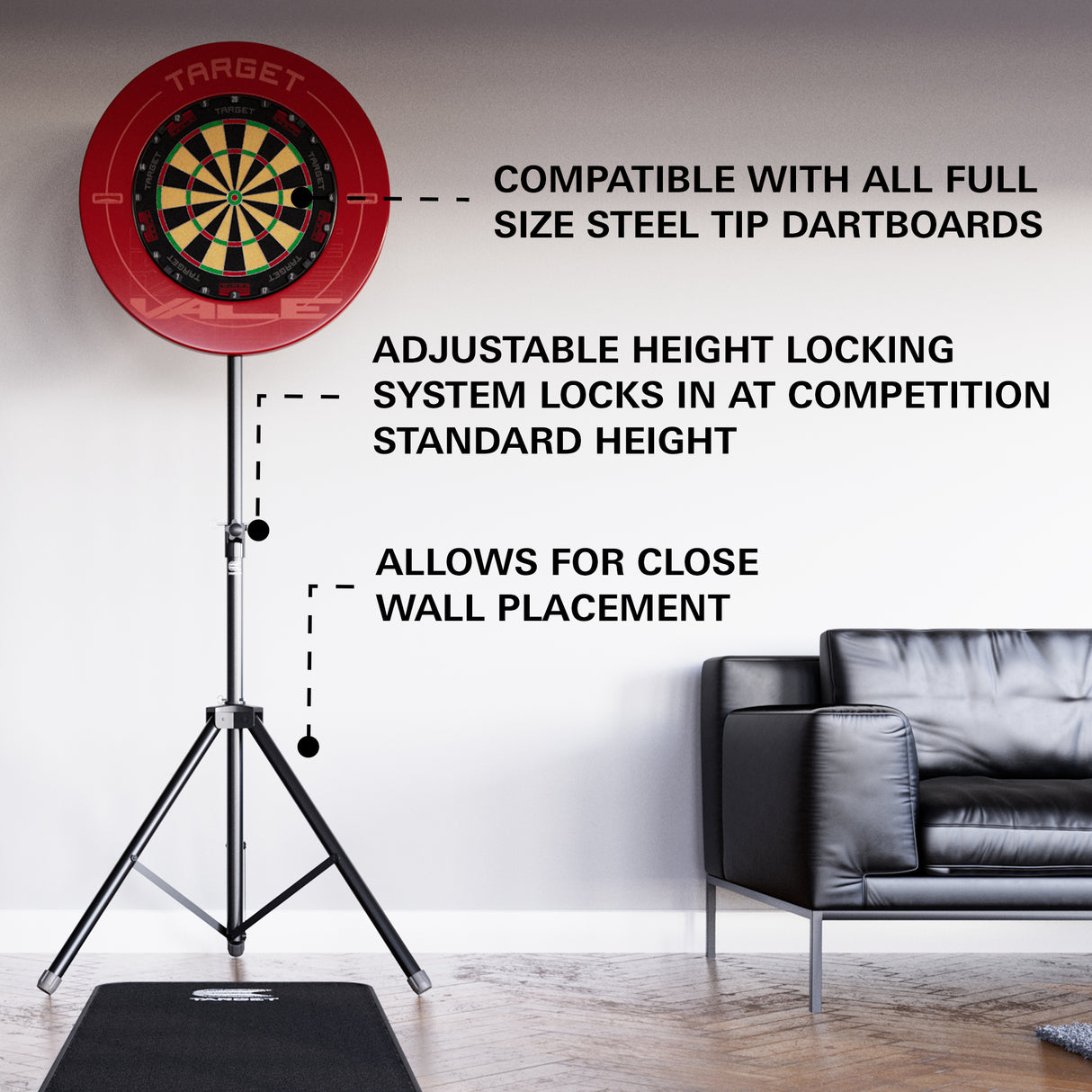 Target Travel Dartboard Stand - Tragbar