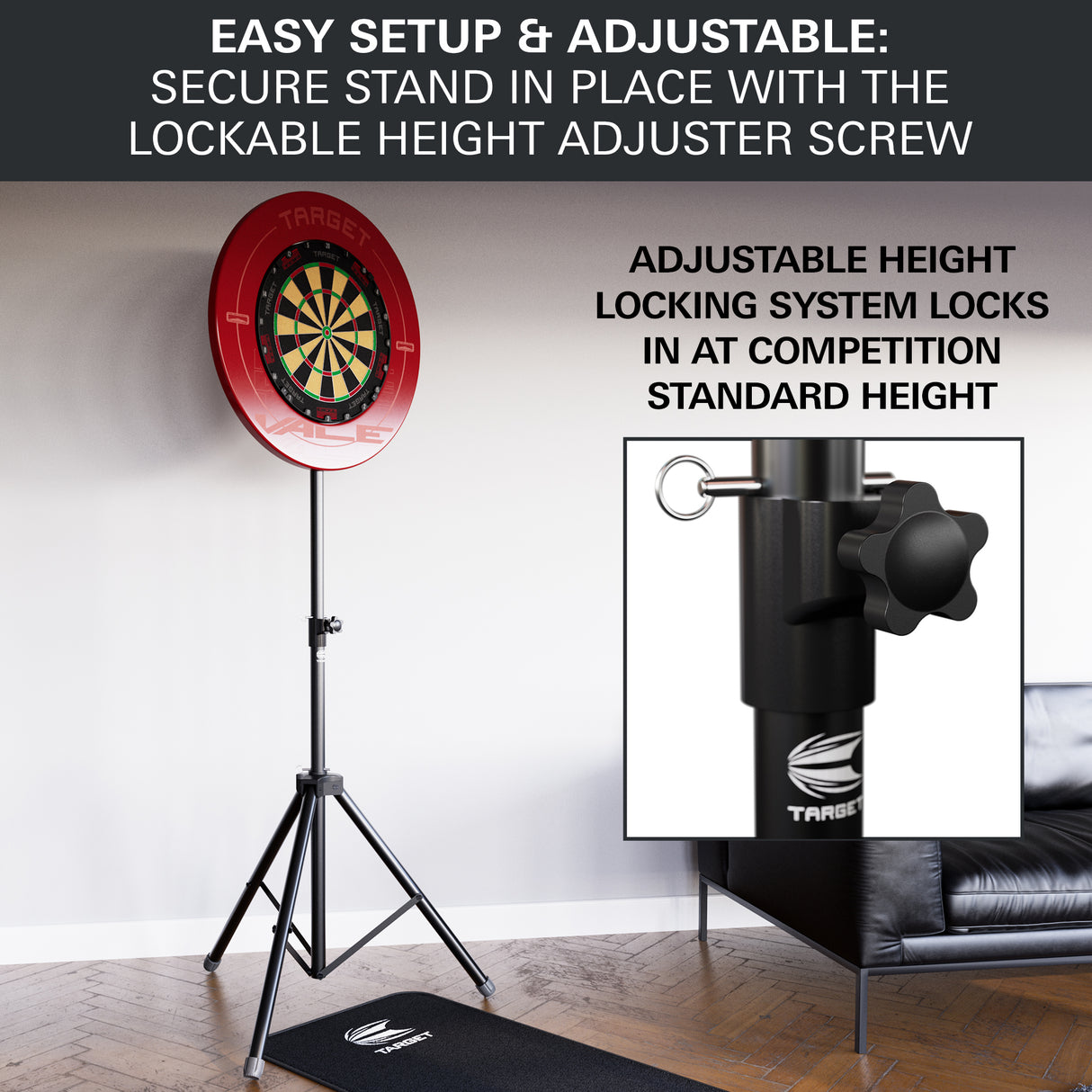 Target Travel Dartboard Stand - Tragbar