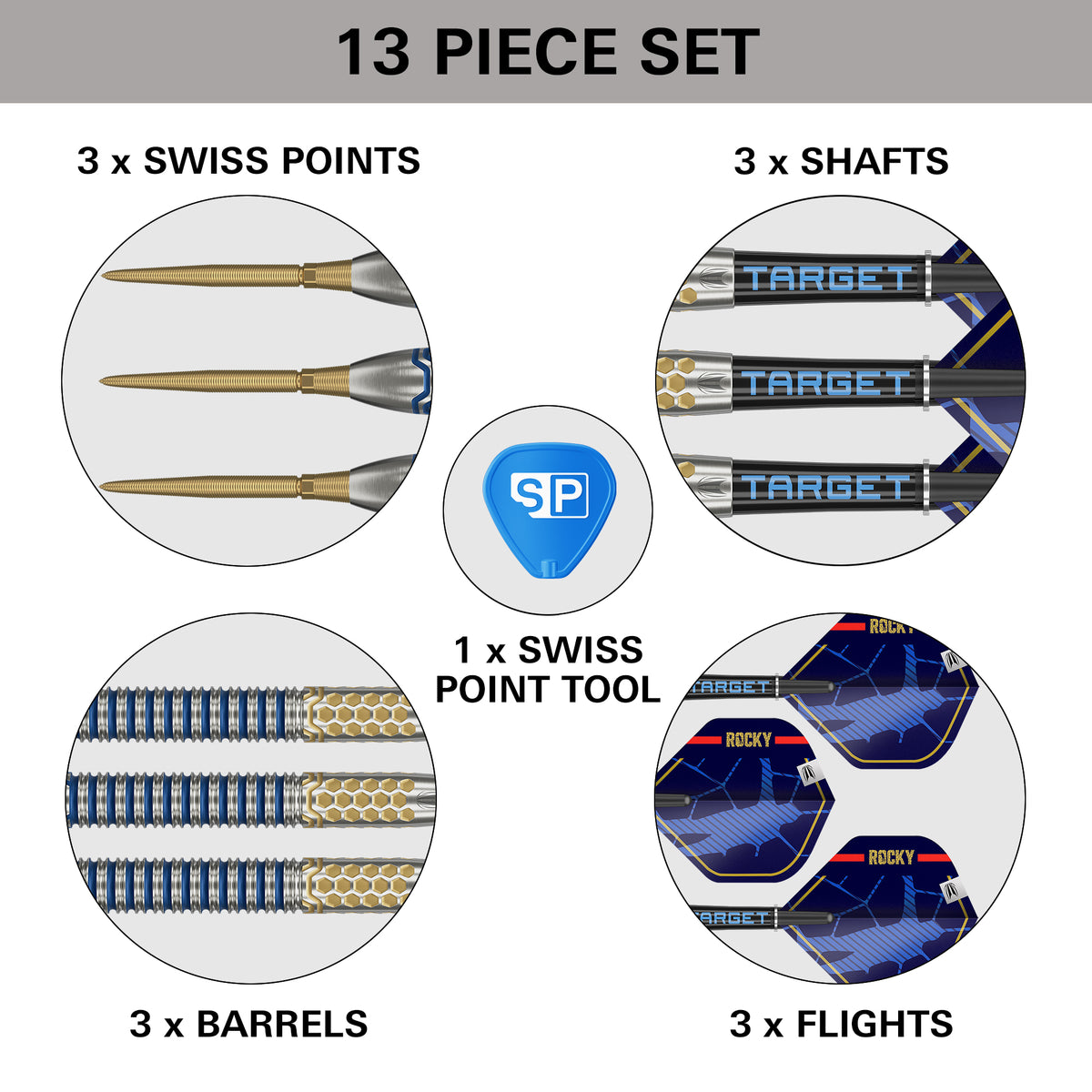 Target Josh Rock Darts - Stahlspitze - 90% Tungsten - G1