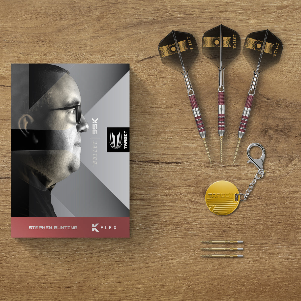 Target Stephen Bunting Darts - Stahlspitze - 95% Tungsten - 95K
