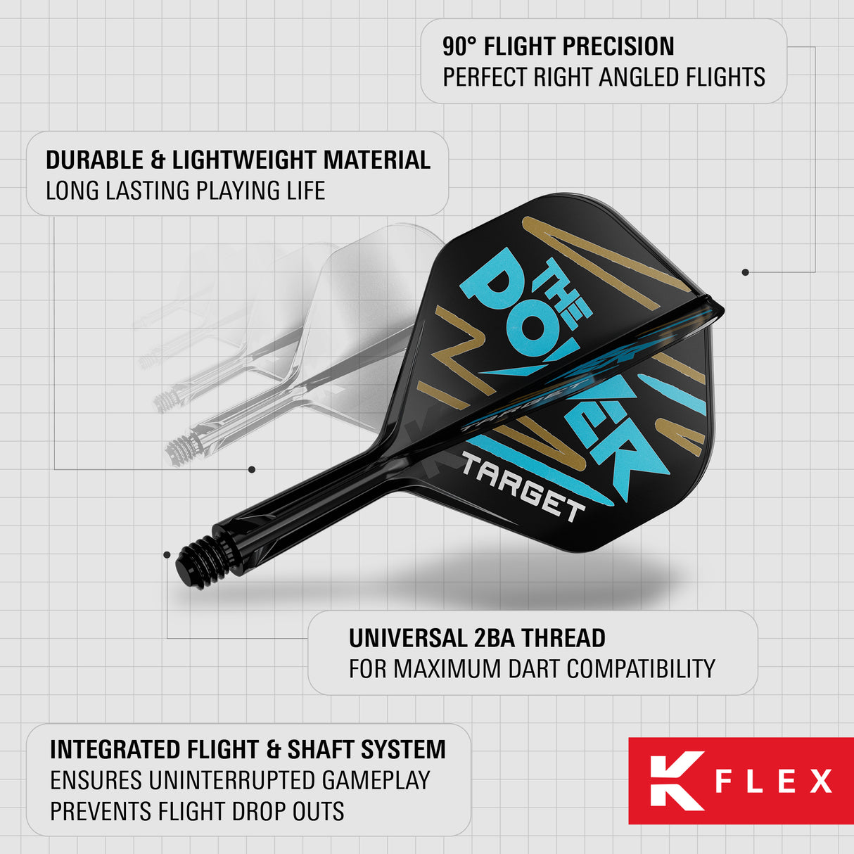 Target K-Flex Dart Flights - Standard No.2 - Phil Taylor