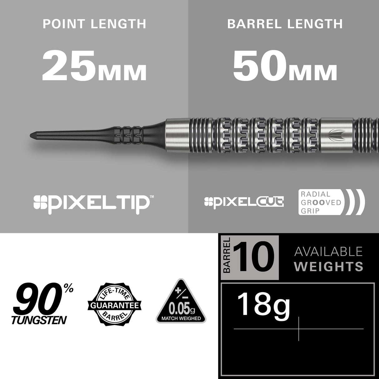 Target Redux Darts - Welche Spitze - 90% Tungsten - 10