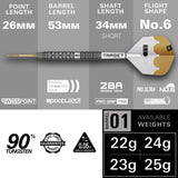Target Redux Darts - Stahlspitze - 90% Tungsten - 01