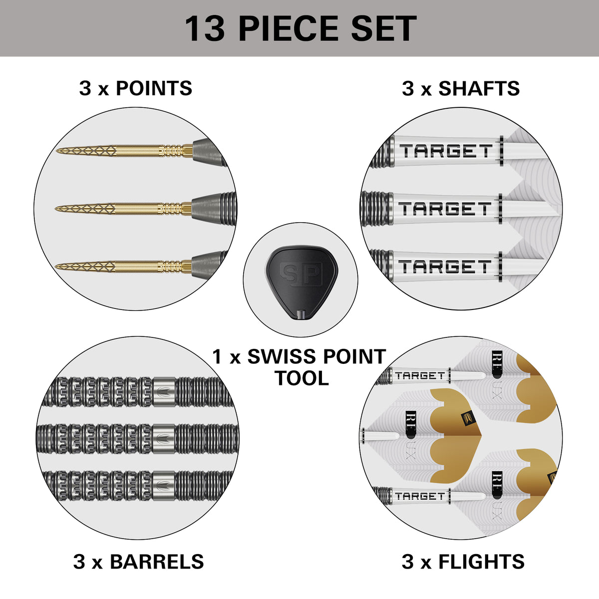 Target Redux Darts - Stahlspitze - 90% Tungsten - 01