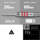 Target Nathan Aspinall Darts - Stahlspitze - Messing