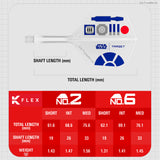 Target K-Flex Dart Flights - R2D2
