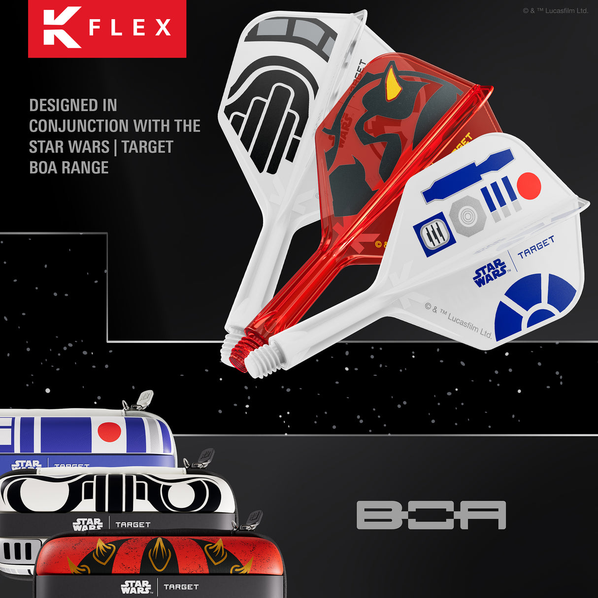Target K-Flex Dart Flights - Stormtrooper