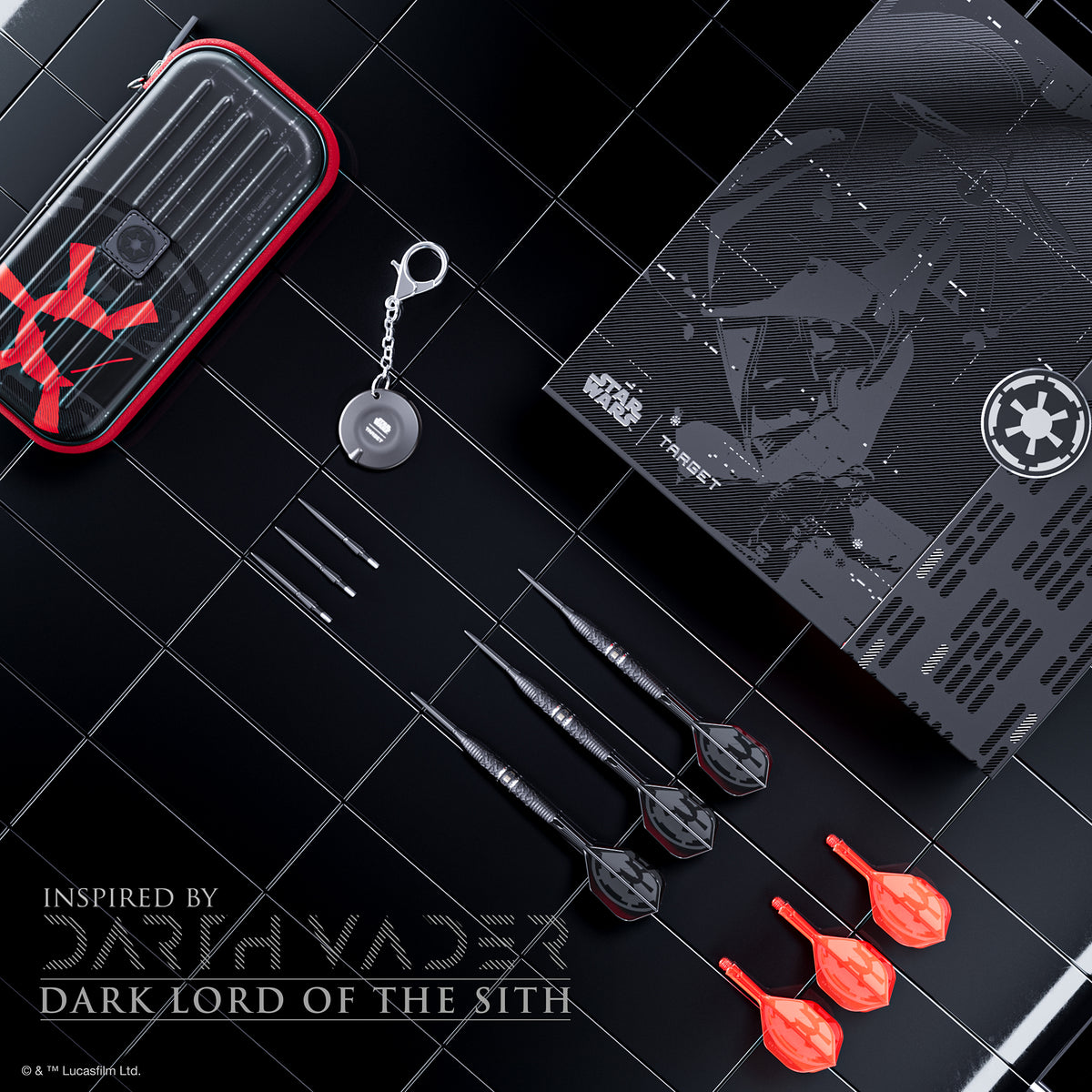 Target Star Wars Darts - Stahlspitze - 95% Tungsten - Darth Vader