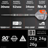 Target Star Wars Darts - Stahlspitze - 90% Tungsten - X Wing