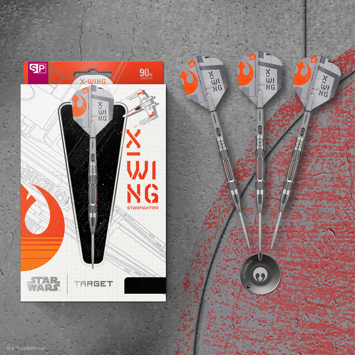 Target Star Wars Darts - Stahlspitze - 90% Tungsten - X Wing
