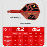 Target K-Flex Dart Flights - Darth Maul