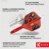 Target K-Flex Dart Flights - Darth Maul