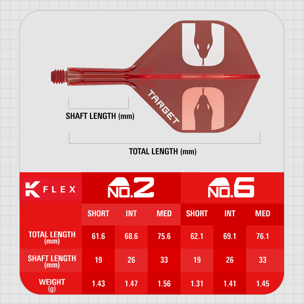 Target K-Flex Dart Flights - Nathan Aspinall G2