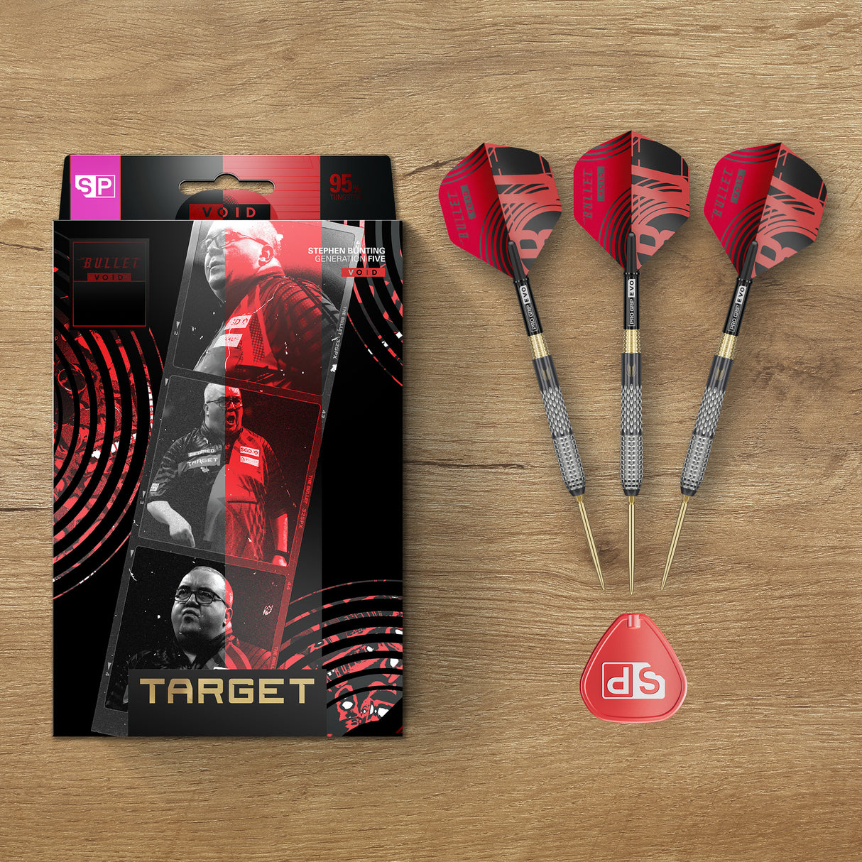 Target Stephen Bunting Darts - Stahlspitze - 95% Tungsten - G5 Void