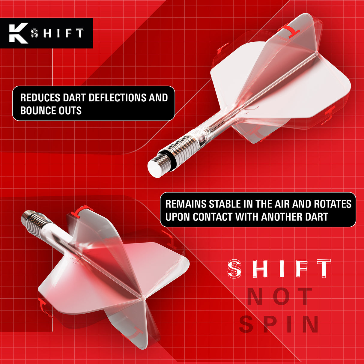 Target K-Shift Dart Flights - Standard Nr2