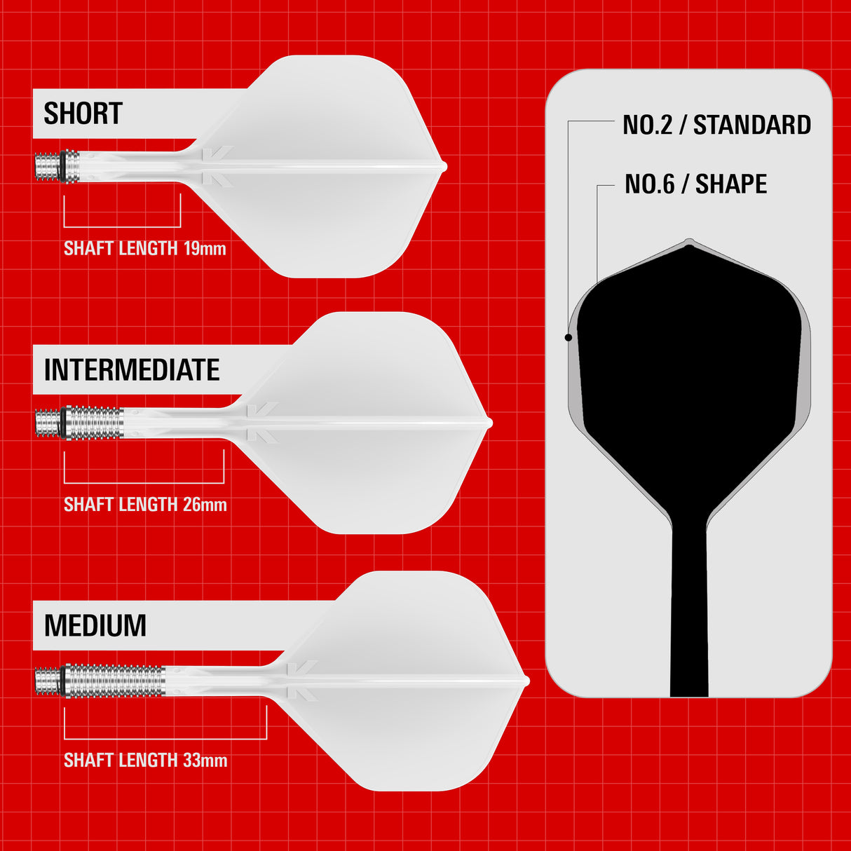 Target K-Shift Dart Flights - Standard Nr2