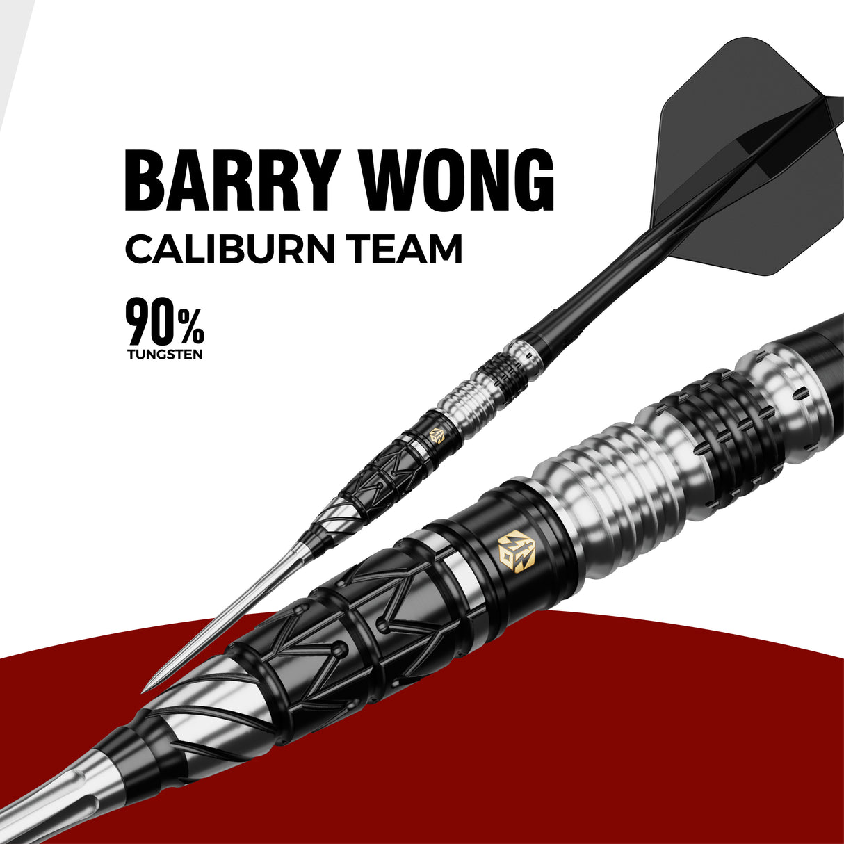 Caliburn Players Darts - Stahlspitze - 90% Tungsten - Obsidian: Barry Wong