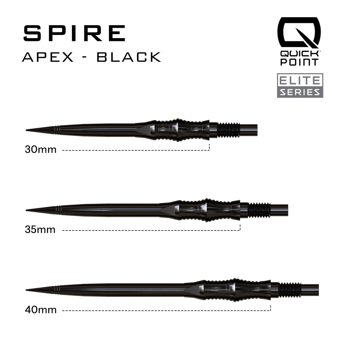 Harrows Quick Points - Stahlspitze - Apex Spire