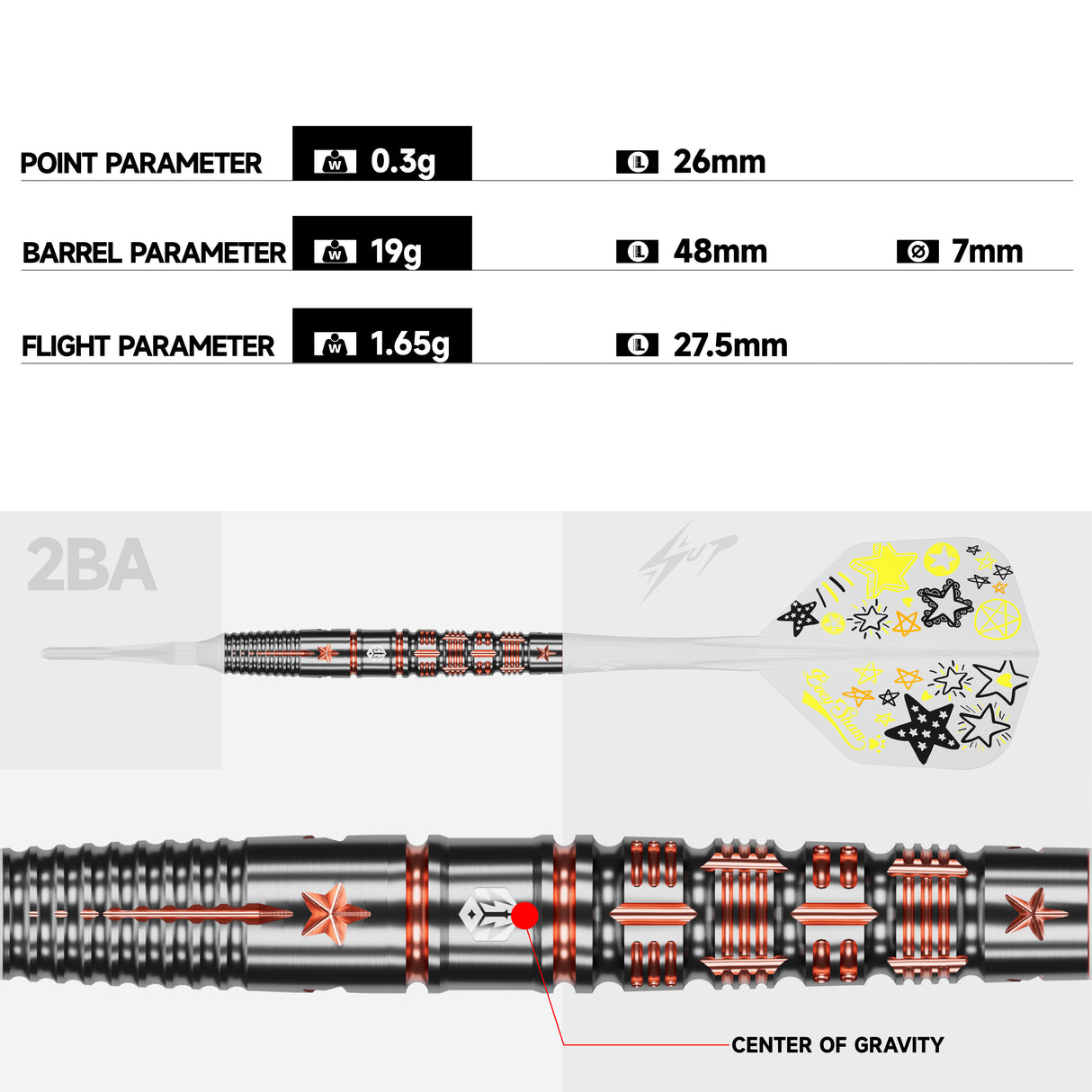 Caliburn Players Darts - Welche Spitze - 90% Tungsten - Boeysham
