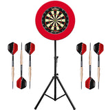Winmau Blade 6 Dartboard & Stand Set - Dart Board, Surround, Stand & Darts - Red