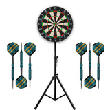 Mission Samurai 3 Dartboard & Stand Set - Dartboard, Stand & 2 Sets Messing Darts