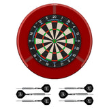 Mission Samurai 3 x Arsenal Dartboard Set - Dartboard, Surround, Torus 270 Licht & 2 Sets Messing Darts