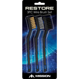 Mission Restore - 3 Brush Cleaning Kit - Steel-Brass-Nylon
