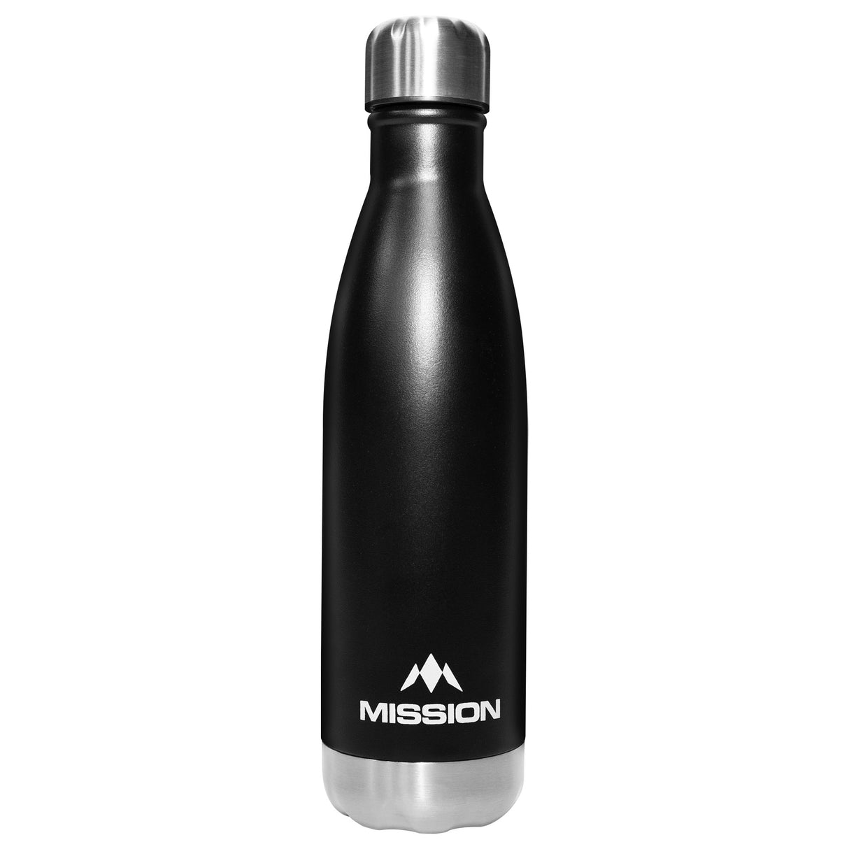 Mission Wasserflasche - Edelstahl - 500ml - Schwarz